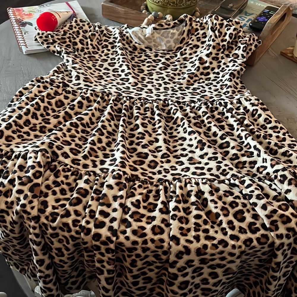 Leopard print dress